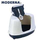 Corner Hooded Flip Litter Tray