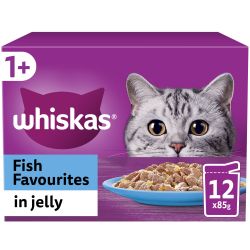 Whiskas Fish Favourites in Jelly 12x85g pouch