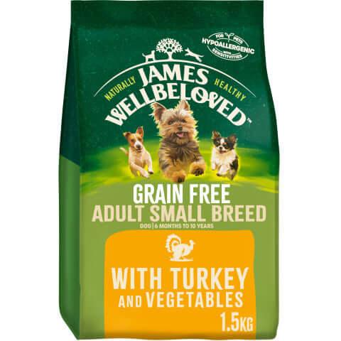 James Wellbeloved - Adult Turkey & Veg Grain Free Small Breed 1.5kg