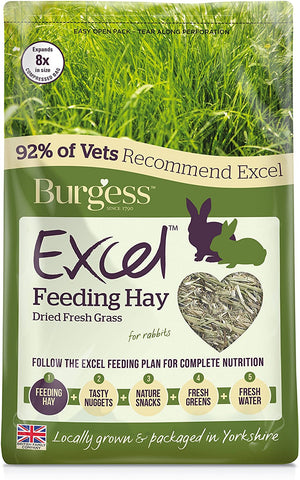 Burgess - Excel Feeding Hay Dried Fresh Grass 1kg